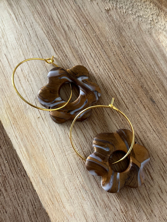 Mod. Mini fleur vanille dorée