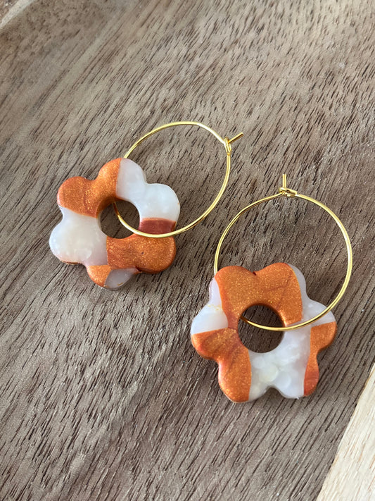Mod. Mini Fleur dorée nácar